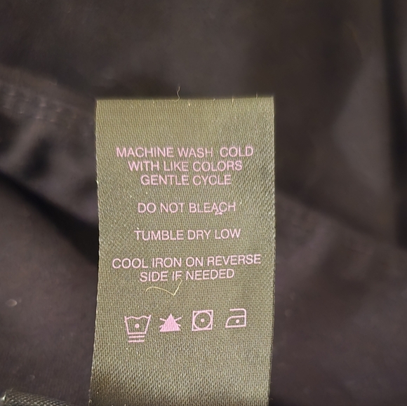 Slim-Sation by Multiples Black Pull-On Slimming Office Business Casual Pants PXL - Picture 4 of 4